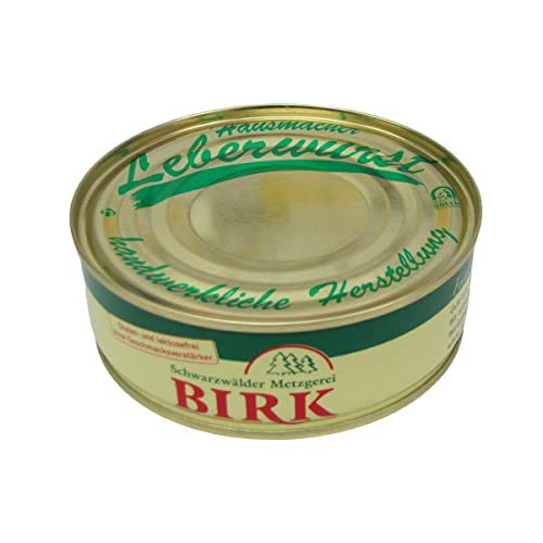 Schwarzwälder Metzgerei Birk Dosenwurst Hausmacher Leberwurst aus eigener Herstellung, Gewicht:200 Gramm von Schwarzwälder Metzgerei Birk