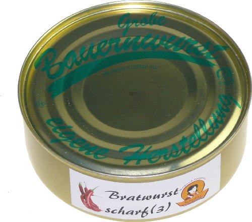 Schwarzwald Metzgerei: Dosenwurst Chili - Grobe Bauernwurst (scharf) 200g von Schwarzwald Metzgerei