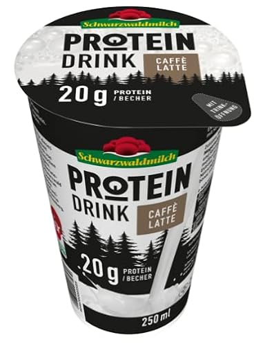 Schwarzwaldmilch Protein - Caffé Latte, 10 x 250 ml Becher von Schwarzwaldmilch