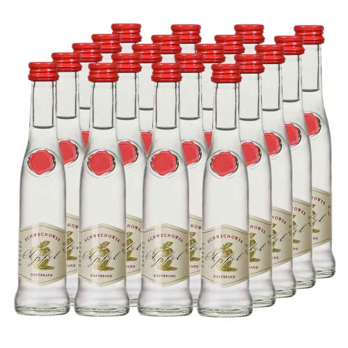 20 x Obstbrand Apfel 4cl (40% Vol.) - kleine Flaschen - RATION - 20 x 40ml von Schwechower Obstbrennerei GmbH