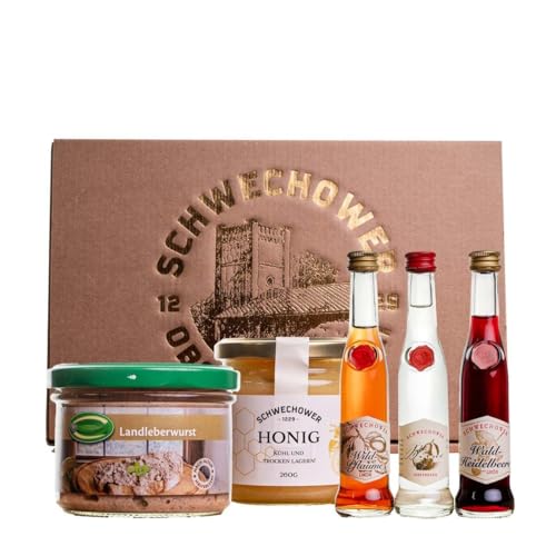 Alkohol Präsent Gastgeschenk - Geschenkset von Schwechower Obstbrennerei GmbH