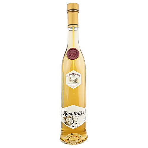 Schwechower Haselnuss Spirituose 0.5l (35% Vol) - Edler Schnaps aus besten Haselnüssen - Haselnussspirituose mit feinen Aromen von Haselnüssen und Nuss-Nougat Creme von Schwechower Obstbrennerei GmbH