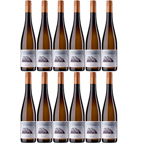 Schwedhelm Riesling Wotanfels Erste Lage Weißwein veganer Wein trocken Deutschland I Versanel Paket (12 x 0,75l) von Schwedhelm