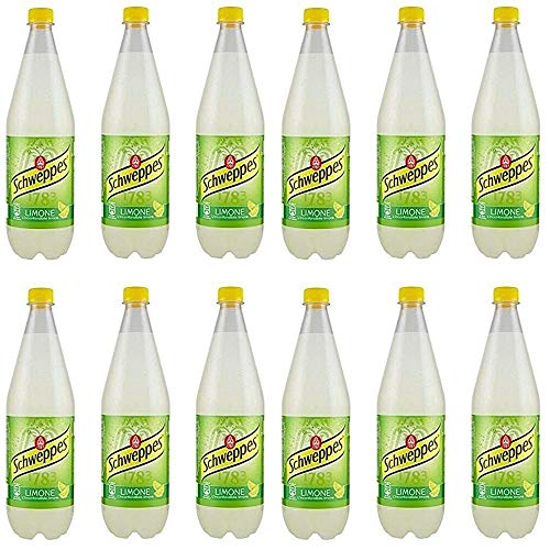 12 x Schweppes Limone Limone Lemon Lemonade PET 1L Erfrischendes analkoholisches Getränk von Schweppes