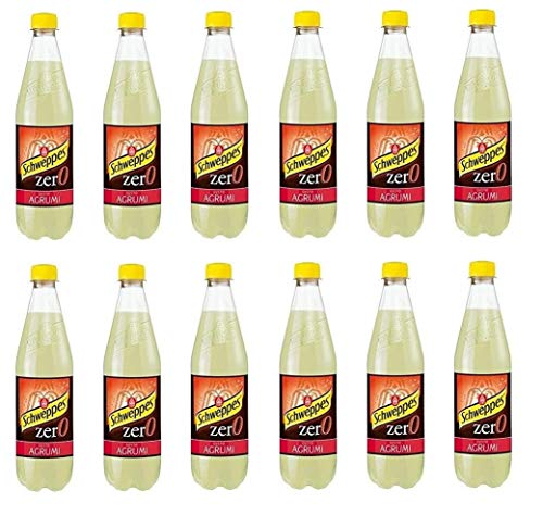 12 x Schweppes Zero Agrumi Zitrus-Limonade ohne Zucker PET 1lt erfrischend von Schweppes