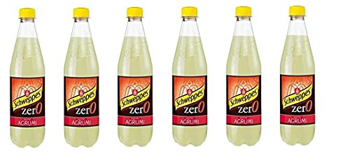6X Schweppes Zero Agrumi Zitrus-Limonade ohne Zucker PET 0,6l erfrischend von Schweppes