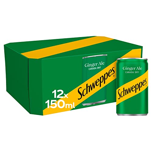 Schweppes Canada Dry Ginger Ale 12 x 150ml - Mixgetränk mit Ginger (Ingwer) von Schweppes