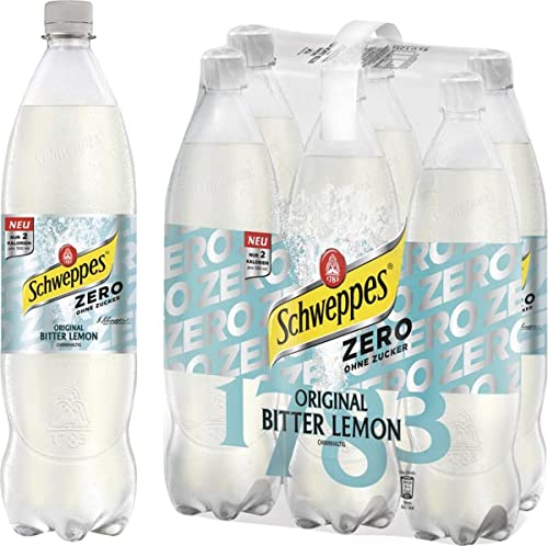 Schweppes Zero, Original Bitter Lemon EINWEG, (6 x 1.25 l) von Schweppes