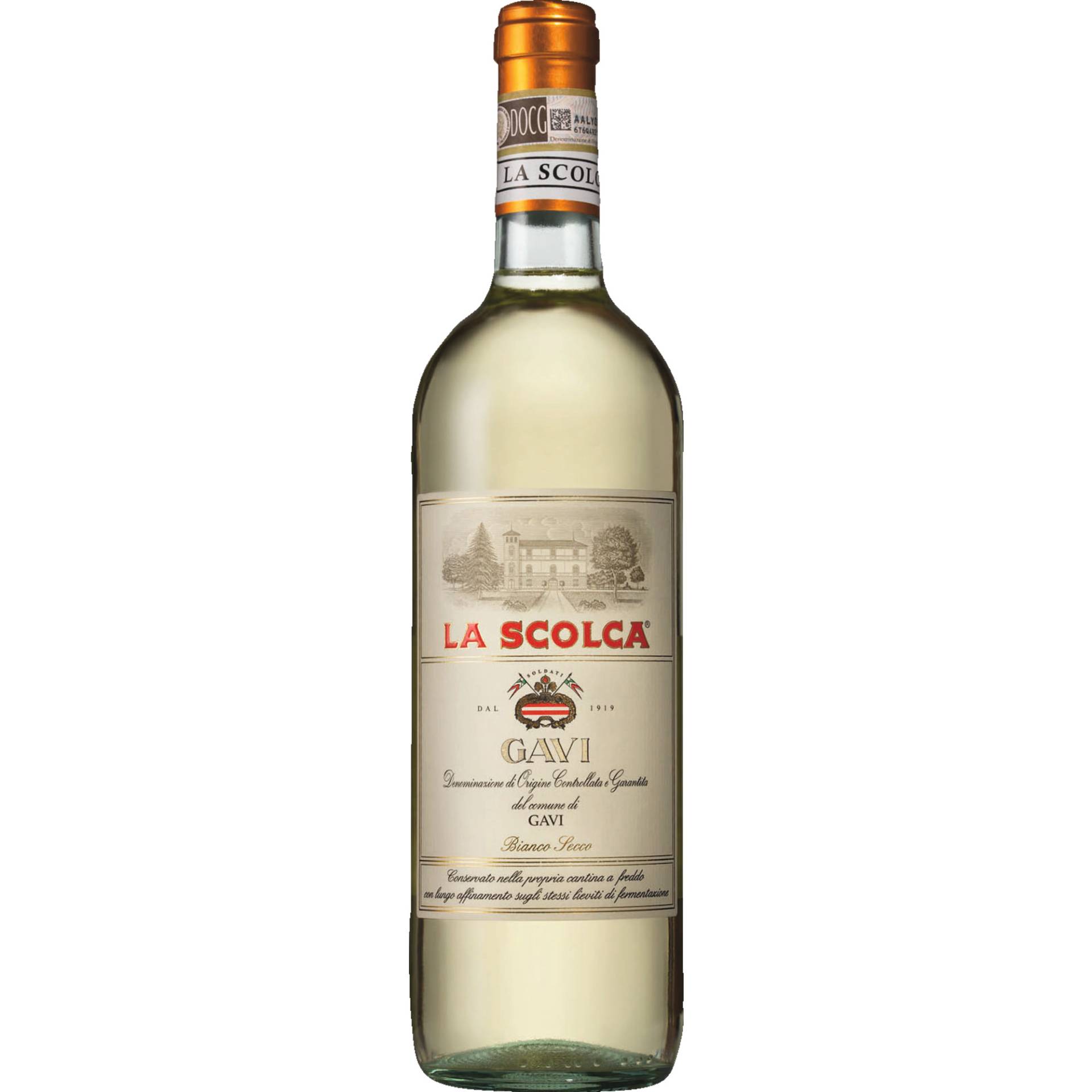 La Scolca Etichetta Bianca, Gavi di Gavi DOCG, Piemont, 2023, Weißwein von Scolca, Azienda La,15066,Gavi Ligure,Italien