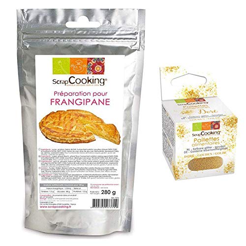 Backmischung für Mandelkuchen 280 g + Goldene lebensmittelglitzer von ScrapCooking