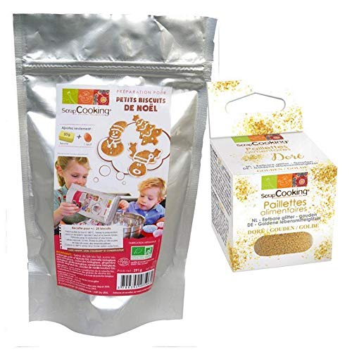 Bio-Zubereitung für Weihnachtsgebäck + Goldene lebensmittelglitzer von ScrapCooking