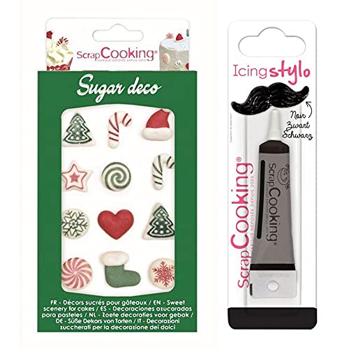 Decosucres Süße Weihnachten + Icing schwarzen Stift von ScrapCooking