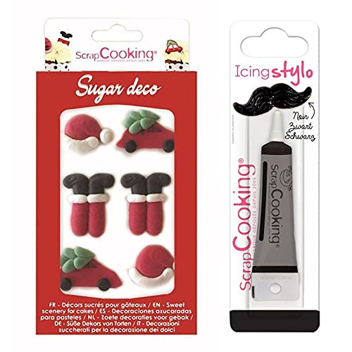 Decosucres Weihnachtsmann + Icing schwarzen Stift von ScrapCooking