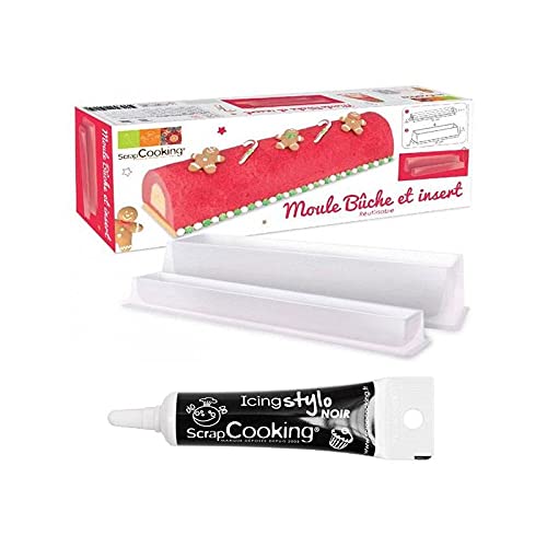 Form für Julblock + Icing schwarzen Stift von ScrapCooking