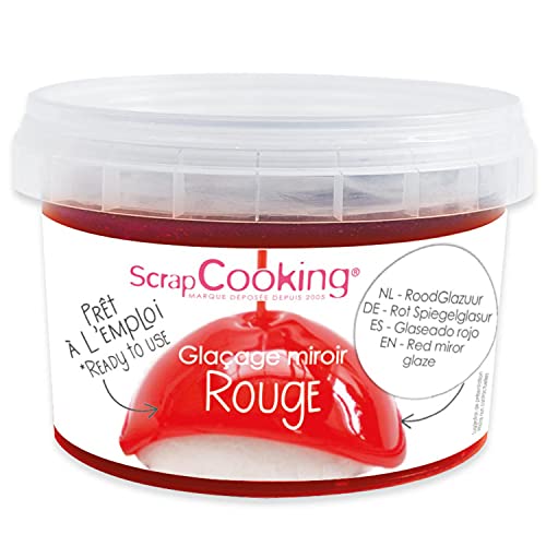 Gebrauchsfertige Spiegel-Effekt-Fruchtgeschmacksglasur rot 300 g von ScrapCooking