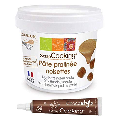 Haselnusspaste 200 g + Schokoladenstift von ScrapCooking