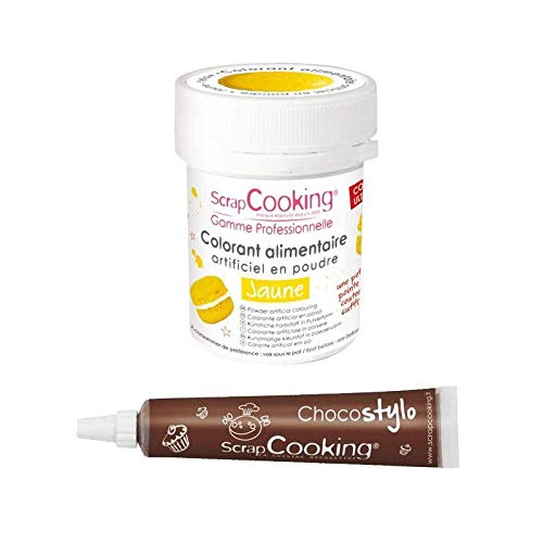 Lebensmittelfarbe Gelb + Schokoladenstift von ScrapCooking