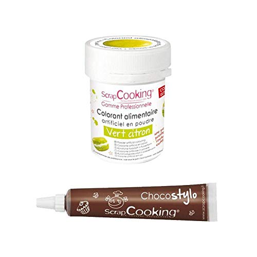 Lebensmittelfarbe Lindgrün + Schokoladenstift von ScrapCooking