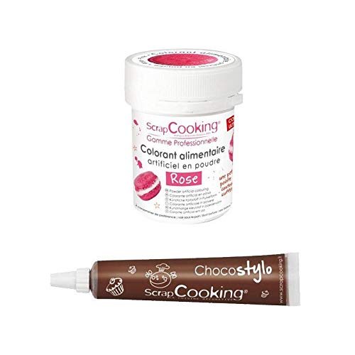 Lebensmittelfarbe Rosa + Schokoladenstift von ScrapCooking