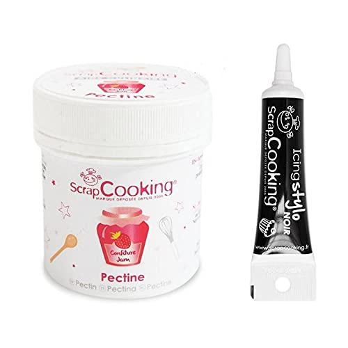 Pektin pulver 50 g + Icing schwarzen Stift von ScrapCooking