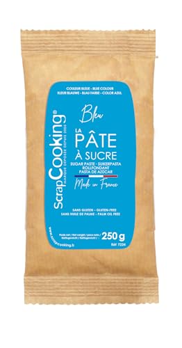 SCRAP COOKING Pâte à Sucre, Bleu, 250 g - Pour Gâteaux, Pâtisseries - 7224 von ScrapCooking