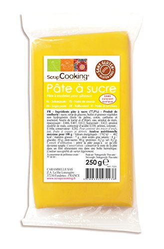 SCRAP COOKING Sachet Pâte à Sucre Jaune 250 g - Pour Pâtisseries, Gâteaux - 7223 von SCRAP COOKING