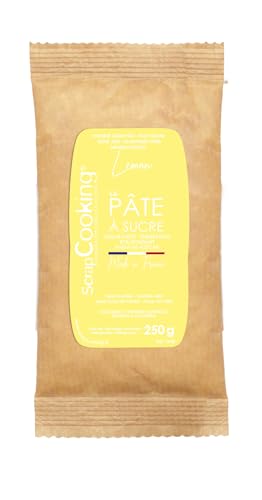 ScrapCooking - Pâte à Sucre Jaune « Lemon » 250 g - Colorant d’Origine Naturelle - Sans Gluten, Sans Huile de Palme - Pour Gâteaux, Pâtisseries - Fabriquée en France - 7628 von ScrapCooking