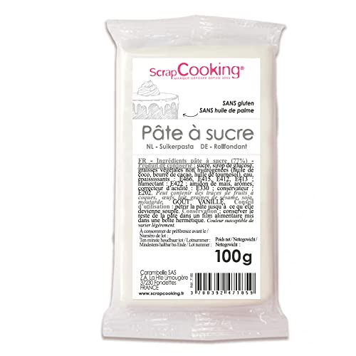 Scrapcooking - Zuckerpaste Weiß - Weiße Rollfondant 100g - 7185 von ScrapCooking