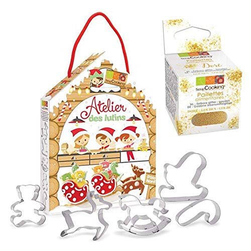 Set Elfenwerkstatt + Goldene lebensmittelglitzer von ScrapCooking