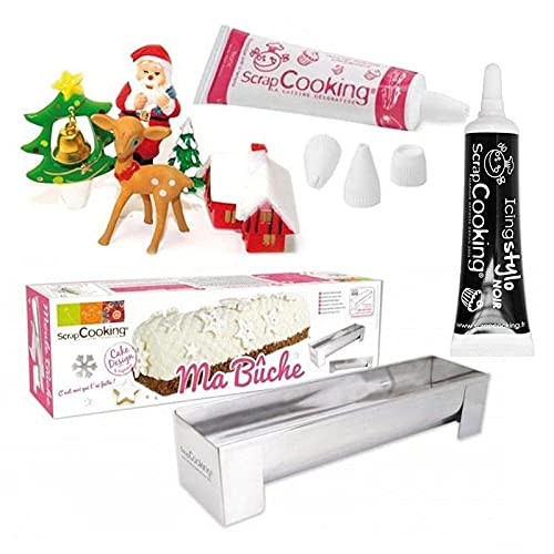 Set für einen verzauberten Bûche de Noel + Icing schwarzen Stift von ScrapCooking