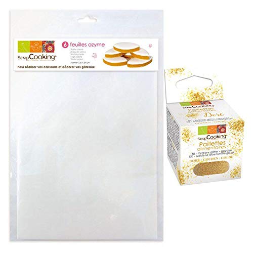 Waffelpapier + Goldene lebensmittelglitzer von ScrapCooking