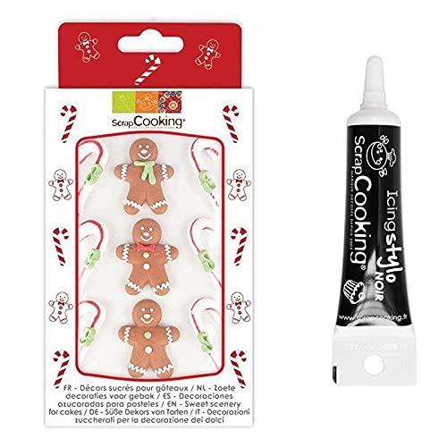 Zuckerdekor Lebkuchen + Icing schwarzen Stift von ScrapCooking