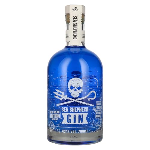 Sea Shepherd | Blue Ocean Gin | Mit Noten von Zitrusfrüchten und Beeren | Inspiriert von den Tiefen des Ozeans| 700ml | 43,1% vol. von ‎Sea Shepherd