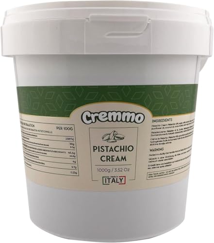 Cremmo Pistaziencremeaufstrich 1000g Eimer, authentisch flüssig und geschmeidig aus Sizilien/Italien von Seba Garden