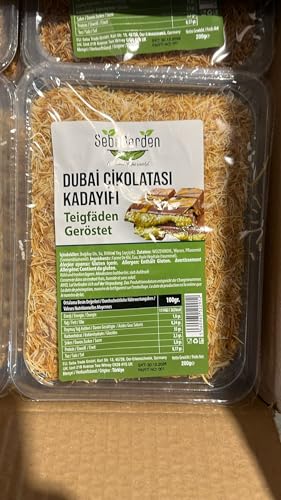 Seba Garden Gerösteter Kadayif für Dubai-Schokolade,engelshaar, teigfäden, 200 Gr von Seba Garden