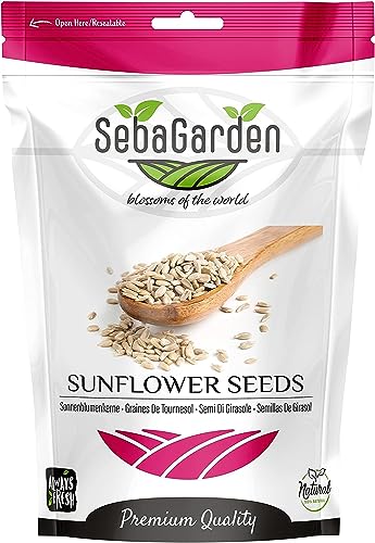 Seba Garden Sonnenblumenkerne, geschält, 1 kg, Güteklasse A, roh, ungesalzen, glutenfrei, Keto-freundlich, Proteinquelle, hoher Fasergehalt, Eisenquelle, nicht gentechnisch verändert von Seba Garden