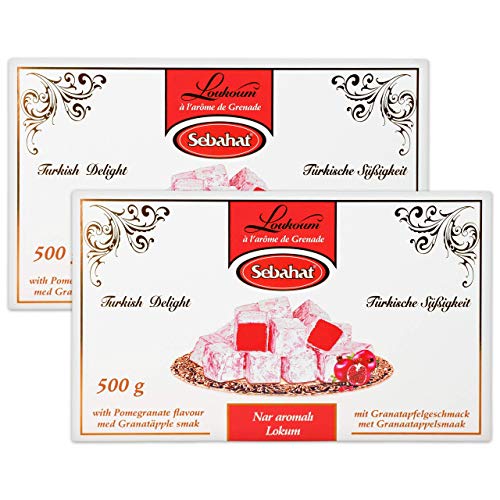 Sebahat Turkish Delight Lokum Granatapfel im 2er Set á 500 g von Sebahat