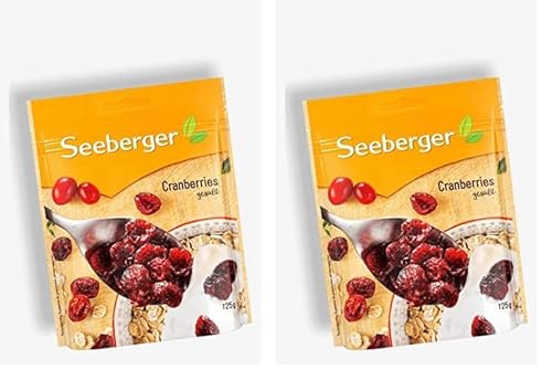 Seeberger Cranberries 125 g (1 Stück) (Packung mit 2) von Seeberger