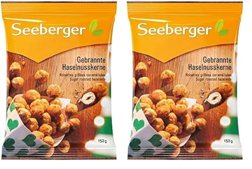 Seeberger Gebrannte Haselnusskerne, 150g (Packung mit 2) von Seeberger