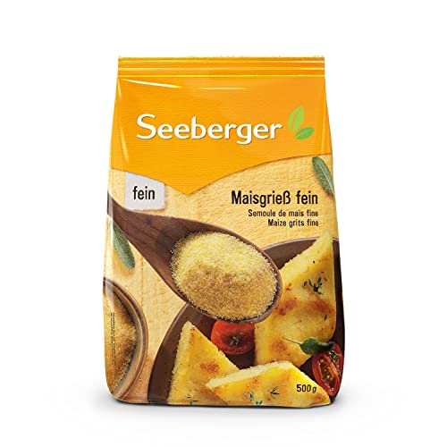 Seeberger Maisgrieß fein (Polenta), 9er Pack (9 x 500 g Packung) von Seeberger