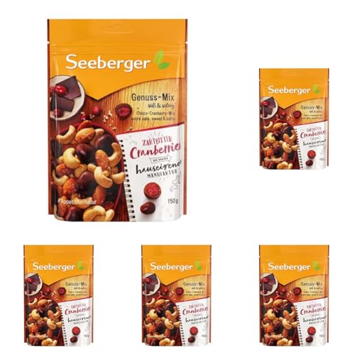 Seeberger Schoko-Cranberry-Mix, 150 g (Packung mit 5) von Seeberger