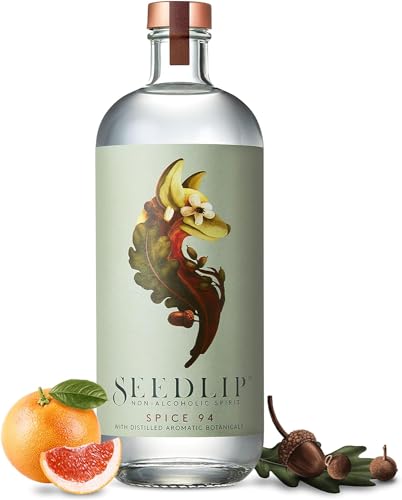 Seedlip Spice 94 | erfrischend-alkoholfreie Gin-Alternative | mit Grapefruitgeschmack | kalorienfrei & zuckerfrei | für nicht-alkoholische Cocktails | 0,0% vol | 700ml Einzelflasche | von SEEDLIP