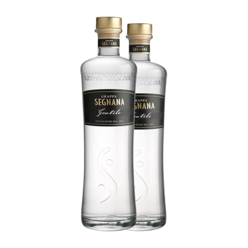 Grappa Segnana Gentile Chardonnay Trentino 70 cl (Karton mit 2 Flaschen von 70 cl) von Segnana