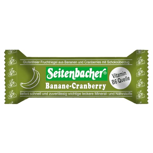 Seitenbacher Banane Cranberry Riegel I glutenfrei I Ballaststoffe I 12er Pack (12x50g) von Seitenbacher