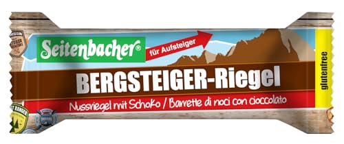 Seitenbacher Bergsteiger Riegel I schokoladig I glutenfrei I nussig I für Aufsteiger I 12er Pack (12x50g) von Seitenbacher