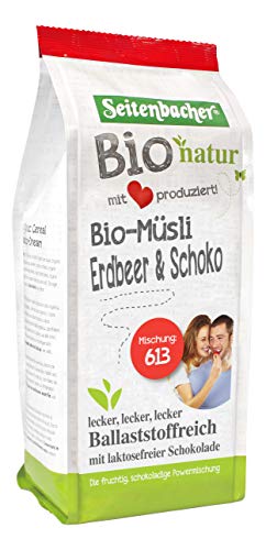 Seitenbacher Bio Erdbeer Schoko Müsli I Dinkel I Vollkorn I weizenfrei (1 x 454 g) von Seitenbacher