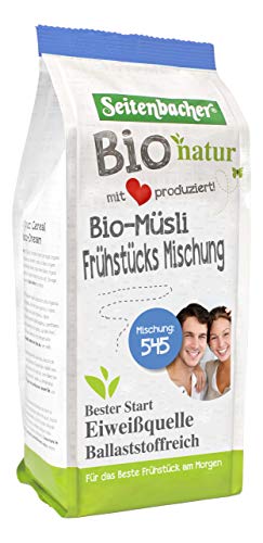 Seitenbacher Bio Frühstücks Müsli I lactosefrei I Vollkorn I Erdbeeren I vegan I (1 x 500g) von Seitenbacher