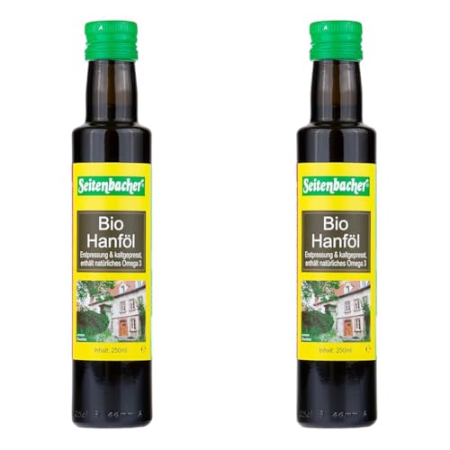 Seitenbacher Bio Hanf Öl I Erstpressung I kaltgepresst I nativ I (1x250 ml) (Packung mit 2) von Seitenbacher