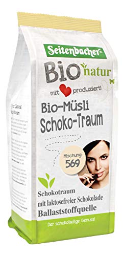 Seitenbacher Bio Schoko Müsli I lactosefrei I Vollkorn I vegan (1 x 500g) von Seitenbacher