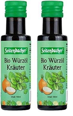 Seitenbacher Bio Würzöl Kräuter I kaltgepresst I Erstpressung I Dressing I Dips I Marinade I 1x100ml (Packung mit 2) von Seitenbacher